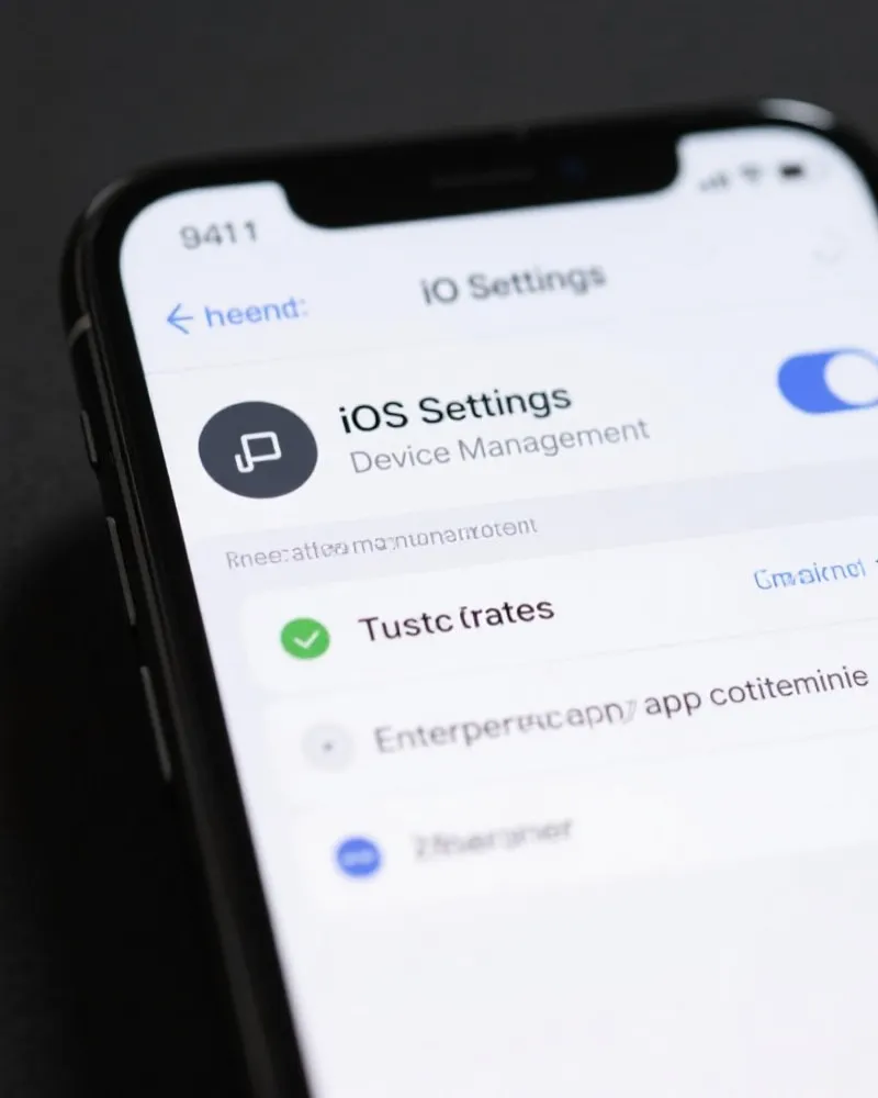 iOS 安装信任教程示意图